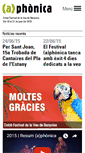 Mobile Screenshot of aphonica.banyoles.cat